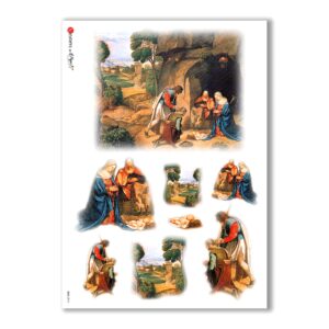 CULT-0014. Carta di riso sacra per decoupage.
