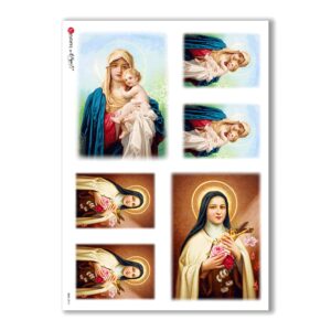 CULT-0016. Carta di riso sacra per decoupage.