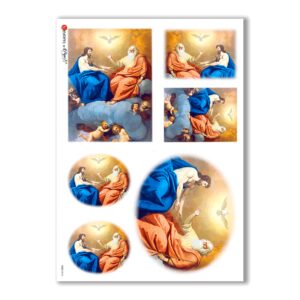 CULT-0018. Carta di riso sacra per decoupage.
