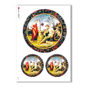 CULT-0020. Carta di riso sacra per decoupage.