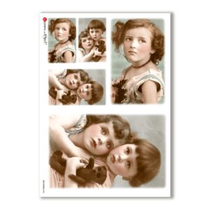 OLD-PHOTOS-0032. Carta di riso vittoriana per decoupage.