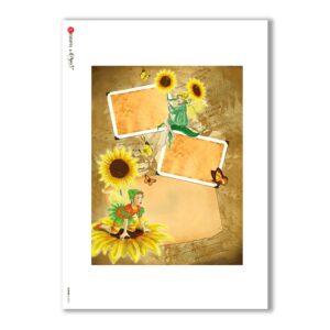 ALBUM-L-0075. Carta di riso album per decoupage.