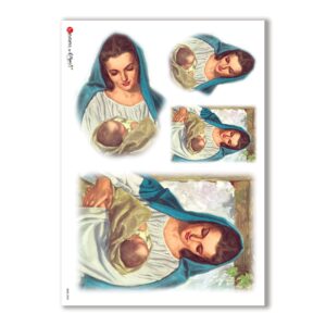 CULT-0033. Carta di riso sacra per decoupage.