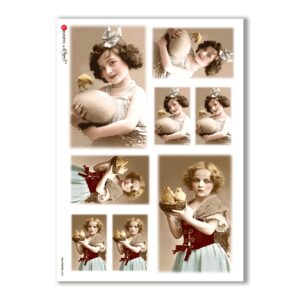 OLD-PHOTOS-0050. Carta di riso vittoriana per decoupage.