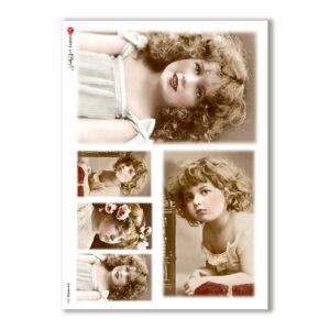OLD-PHOTOS-0056. Carta di riso vittoriana per decoupage.