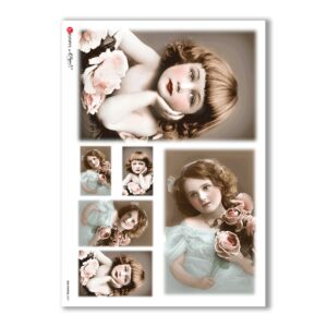 OLD-PHOTOS-0057. Carta di riso vittoriana per decoupage.