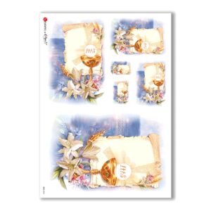 CULT-0045. Carta di riso sacra per decoupage.