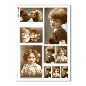 OLD-PHOTOS-0071. Carta di riso vittoriana per decoupage.