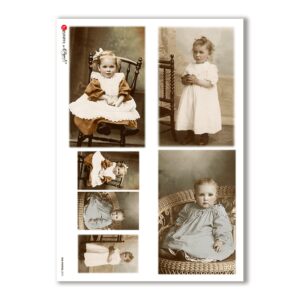 OLD-PHOTOS-0072. Carta di riso vittoriana per decoupage.