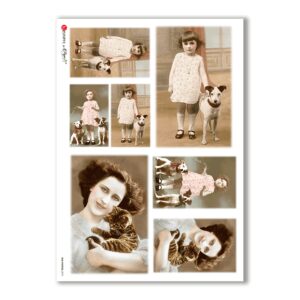 OLD-PHOTOS-0073. Carta di riso vittoriana per decoupage.