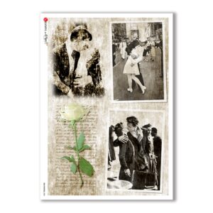 OLD-PHOTOS-0080. Carta di riso vittoriana per decoupage.