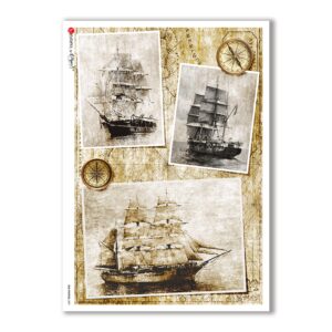 OLD-PHOTOS-0081. Carta di riso vittoriana per decoupage.