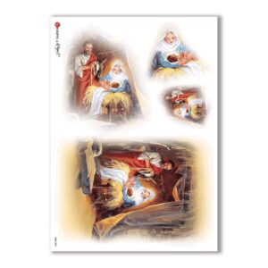 CULT-0059. Carta di riso sacra per decoupage.