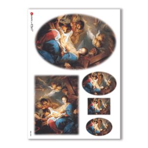 CULT-0068. Carta di riso sacra per decoupage.