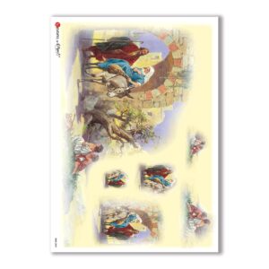 CULT-0069. Carta di riso sacra per decoupage.