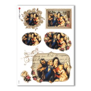 CULT-0074. Carta di riso sacra per decoupage.