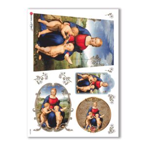 CULT-0075. Carta di riso sacra per decoupage.