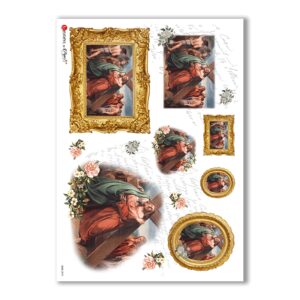 CULT-0078. Carta di riso sacra per decoupage.