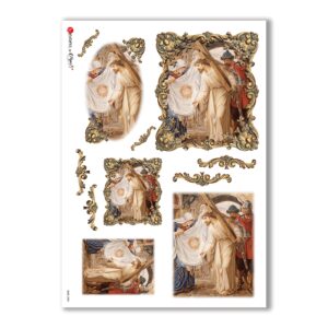 CULT-0080. Carta di riso sacra per decoupage.