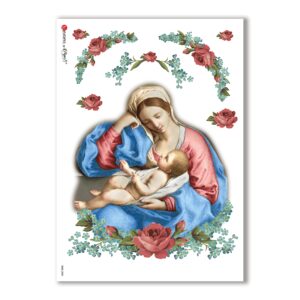 CULT-0083. Carta di riso sacra per decoupage.