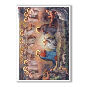 CULT-0098. Carta di riso sacra per decoupage.