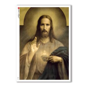 CULT-0101. Carta di riso sacra per decoupage.