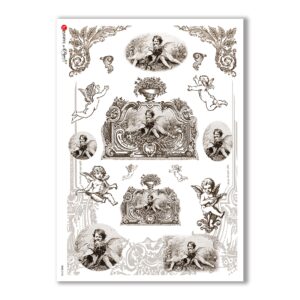 CULT-0106. Carta di riso sacra per decoupage.