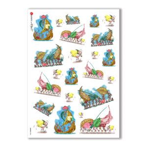 ANIMALS-0004. Carta di riso animali per decoupage.