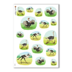 ANIMALS-0005. Carta di riso animali per decoupage.