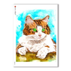 ANIMALS-0012. Carta di riso animali per decoupage.
