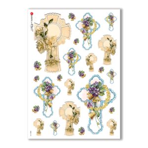 CULT-0120. Carta di riso sacra per decoupage.