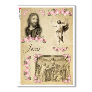 CULT-0129. Carta di riso sacra per decoupage.
