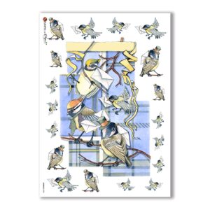 ANIMALS-0028. Carta di riso animali per decoupage.