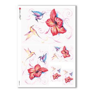 ANIMALS-0030. Carta di riso animali per decoupage.