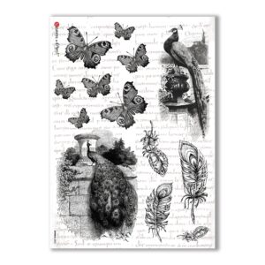 ANIMALS-0033. Carta di riso animali per decoupage.