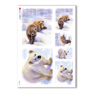 ANIMALS-0046. Carta di riso animali per decoupage.