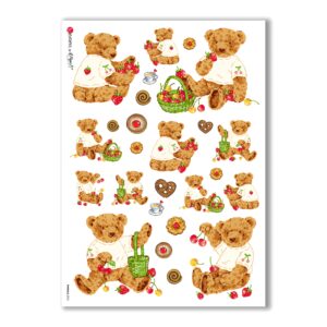 ANIMALS-0052. Carta di riso animali per decoupage.