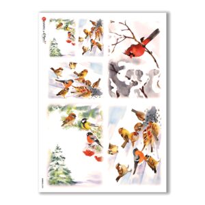 ANIMALS-0055. Carta di riso animali per decoupage.