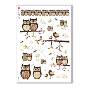 ANIMALS-0064. Carta di riso animali per decoupage.