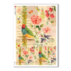 ANIMALS-0066. Carta di riso animali per decoupage.