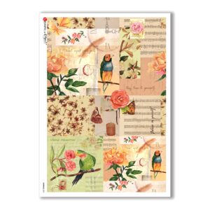 ANIMALS-0067. Carta di riso animali per decoupage.