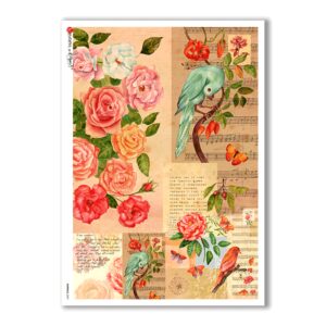 ANIMALS-0069. Carta di riso animali per decoupage.