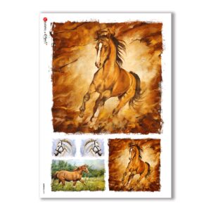 ANIMALS-0070. Carta di riso animali per decoupage.