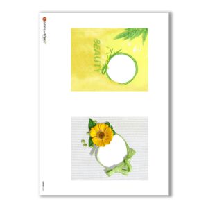 ALBUM-S-0021. Carta di riso album small per decoupage