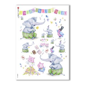 ANIMALS-0076. Carta di riso animali per decoupage.