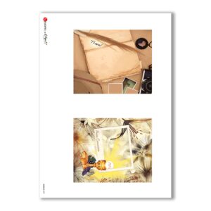 ALBUM-S-0031. Carta di riso album small per decoupage