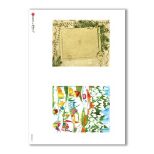 ALBUM-S-0041. Carta di riso album small per decoupage