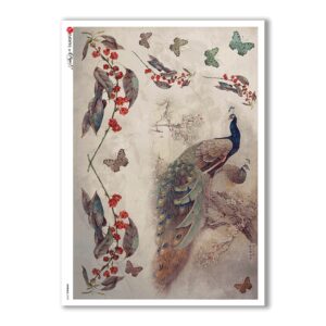 ANIMALS-0098. Carta di riso animali per decoupage.