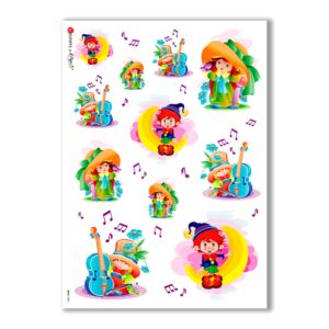BABY-0003. Carta di riso bambini per decoupage.