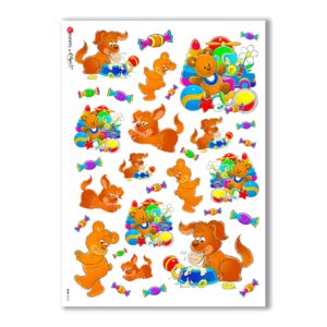BABY-0010. Carta di riso bambini per decoupage.